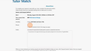 brainfuse tutor match phone field